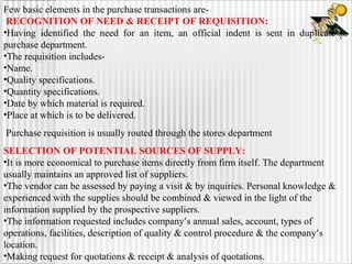 Material Management And Human Resources Managemnet | PPT