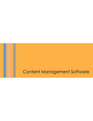 Content Management Software

 