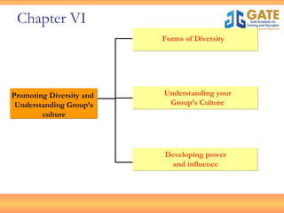 [object Object],Forms of Diversity Understanding your Group’s Culture Chapter VI Developing power and influence 