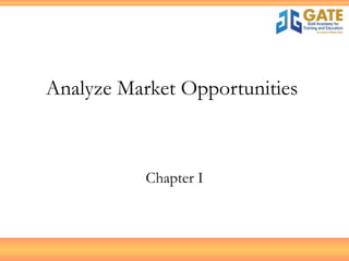 Analyze Market Opportunities  Chapter I 