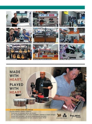M-Audio, Avid y otras marcas en la feira
Novation y Focusrite también presentes
Fabricantes de guitarras acústicas
Relacart
Equipo de Nu Desine con la bola AlphaSphere
DPA Microphones
Stand de Joyo
Cindy Stage LightingTakamine presente
mmintl48_palmexpo.indd 71 30/07/13 19:00
 