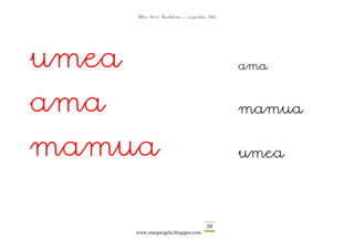 Altza Herri Ikastetxea – Laguntza Gela




umea                                         ama


ama                                          mamua

mamua                                        umea



                                     30
    www.margarigela.blogspot.com
 