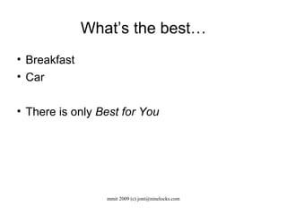 What’s the best… Breakfast Car There is only  Best for You 