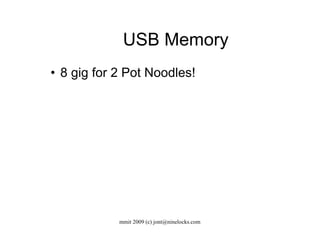 USB Memory 8 gig for 2 Pot Noodles! 