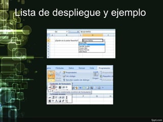 Lista de despliegue y ejemplo

 