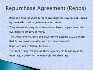 Repo Short Money Market | PPT