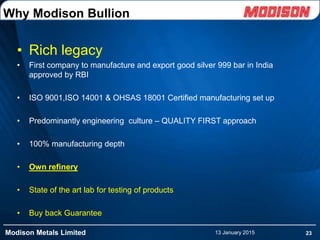 Modison Metals Limited | PDF