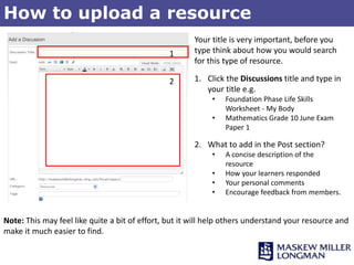 Step-by-Step Guide to adding a resource | PPSX