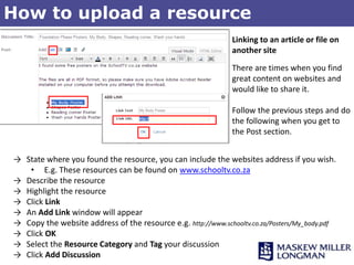 Step-by-Step Guide to adding a resource | PPSX