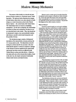 Money Market Mechanics