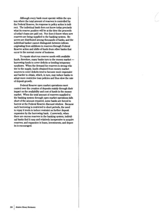 Money Market Mechanics