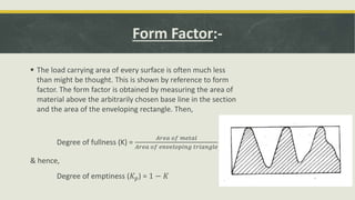 Mechanical Measurement & Metrology - Surface finish. | PPTX