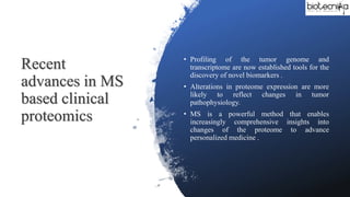 Mass Spectrometry Based Proteomic Analysis | PDF