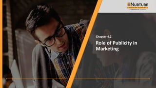 Role of Publicity in
Marketing
Chapter 4.2
 
