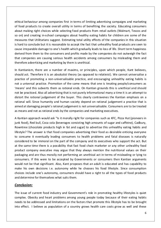 essay on marketing ethics