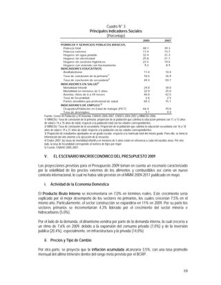marco multianual macroeconomico 2009-2011