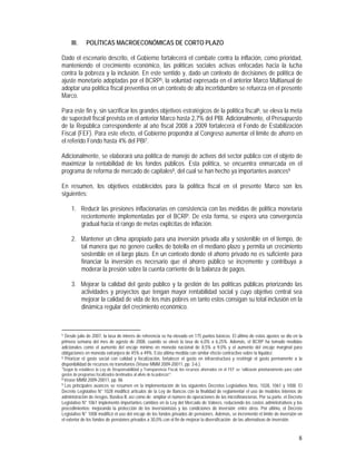 marco multianual macroeconomico 2009-2011