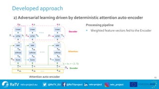 retv-project.eu @ReTV_EU @ReTVproject retv-project retv_project
Developed approach
19
2) Adversarial learning driven by de...