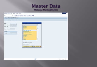 Master Data in Material Management