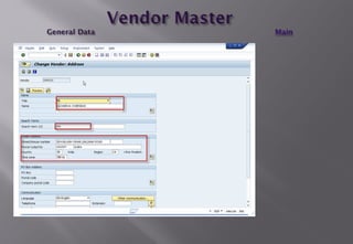 Master Data in Material Management