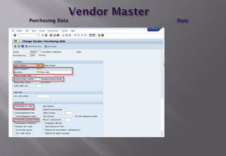 Master Data in Material Management