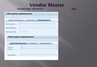 Master Data in Material Management