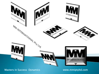 MM INTERNATIONAL Pty LtdMasters in Success  Dynamics                             www.mmiptyltd.com