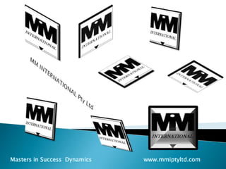 MM INTERNATIONAL Pty Ltd Masters in Success  Dynamics                             www.mmiptyltd.com 