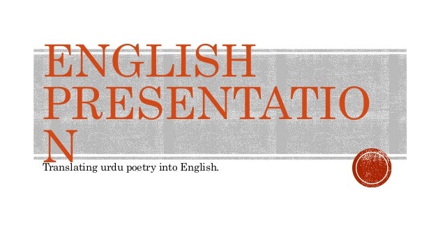 Mmm English Presentation