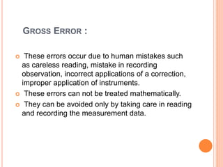 Types of Error in Mechanical Measurement & Metrology (MMM) | PPTX ...
