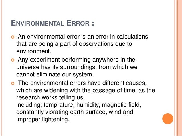 Types of Error in Mechanical Measurement & Metrology (MMM)