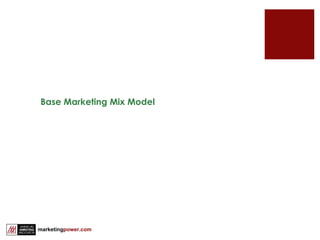 Base Marketing Mix Model 