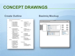 Create Outline Baslmiq Mockup
CONCEPT DRAWINGS
 