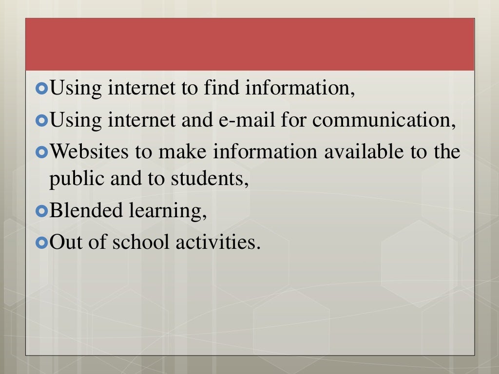 Teaching methods and ICT