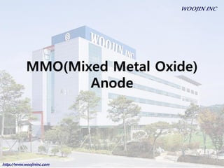 MMO(Mixed Metal Oxide)
Anode

http://www.woojininc.com

 