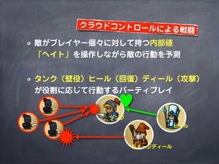 MMORPGで考えるゲームデザイン（2014年改訂版）