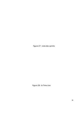 39
Figure 27 : Liste des sprints
Figure 28 : le Time Line
 