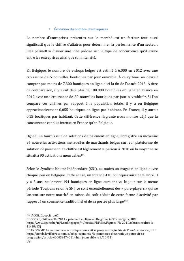 Mémoire  Ecommerce