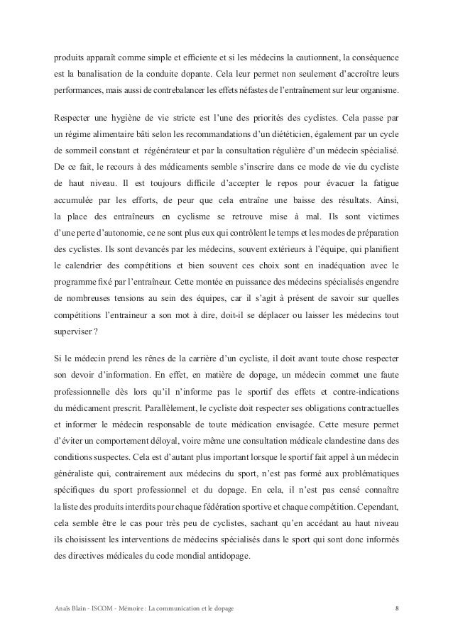 dissertation sur le sport