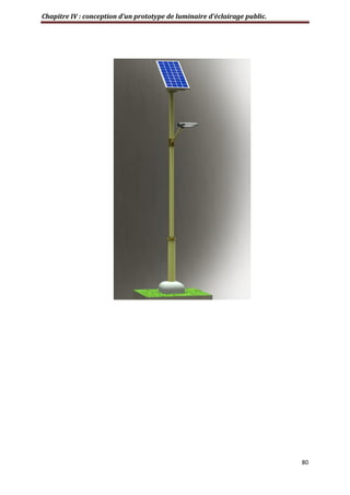 Chapitre IV : conception d’un prototype de luminaire d’éclairage public.
80
 