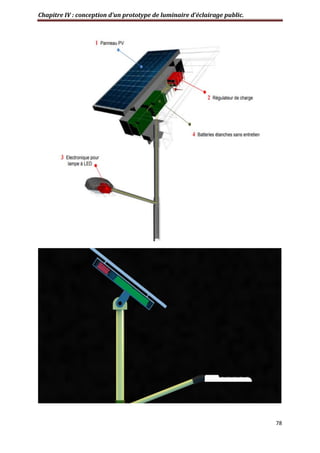 Chapitre IV : conception d’un prototype de luminaire d’éclairage public.
78
 