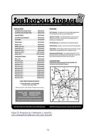 Figure 32. Prospectus de « Subtropolis », extrait de :
www.subtropolis.biz/pdfs/sub_store_rates_flyer.pdf




                                               76
 