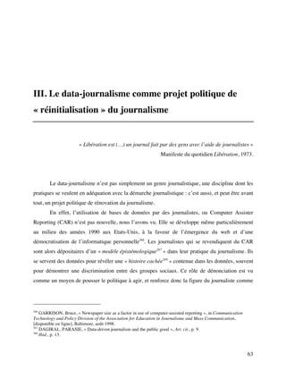 Mémoire Data-journalisme