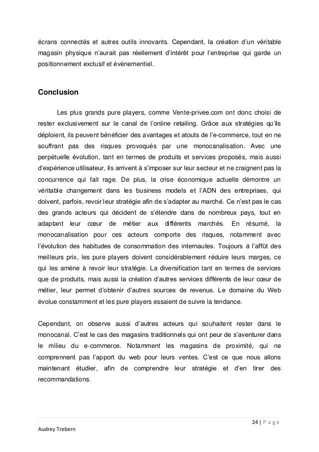 Exemple De Conclusion D Un Memoire