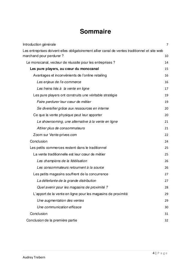 Exemple De Mémoire De Licence Professionnelle En Marketing  Le