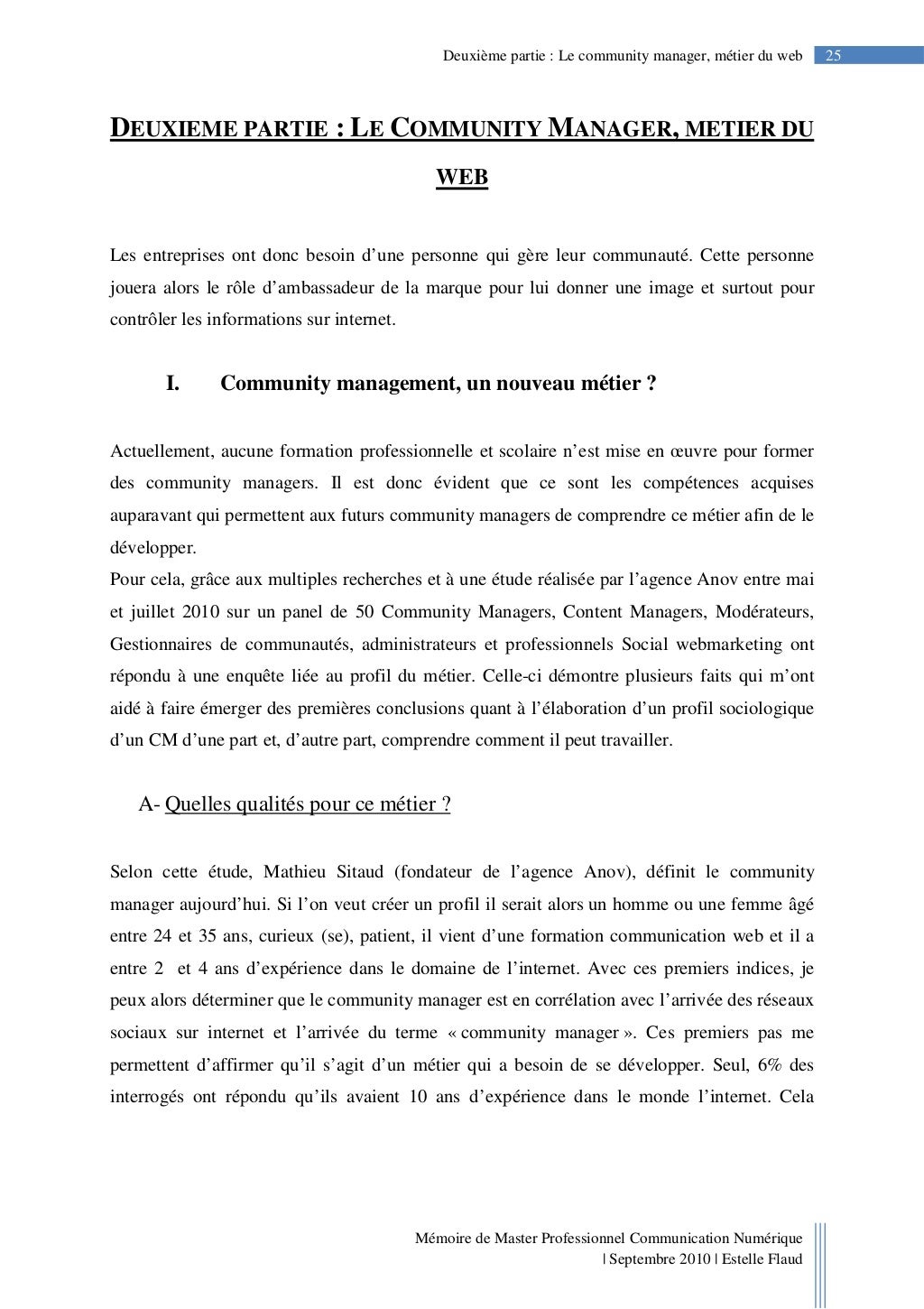 Mémoire Master 2  Community management les entreprises ontelles bes…