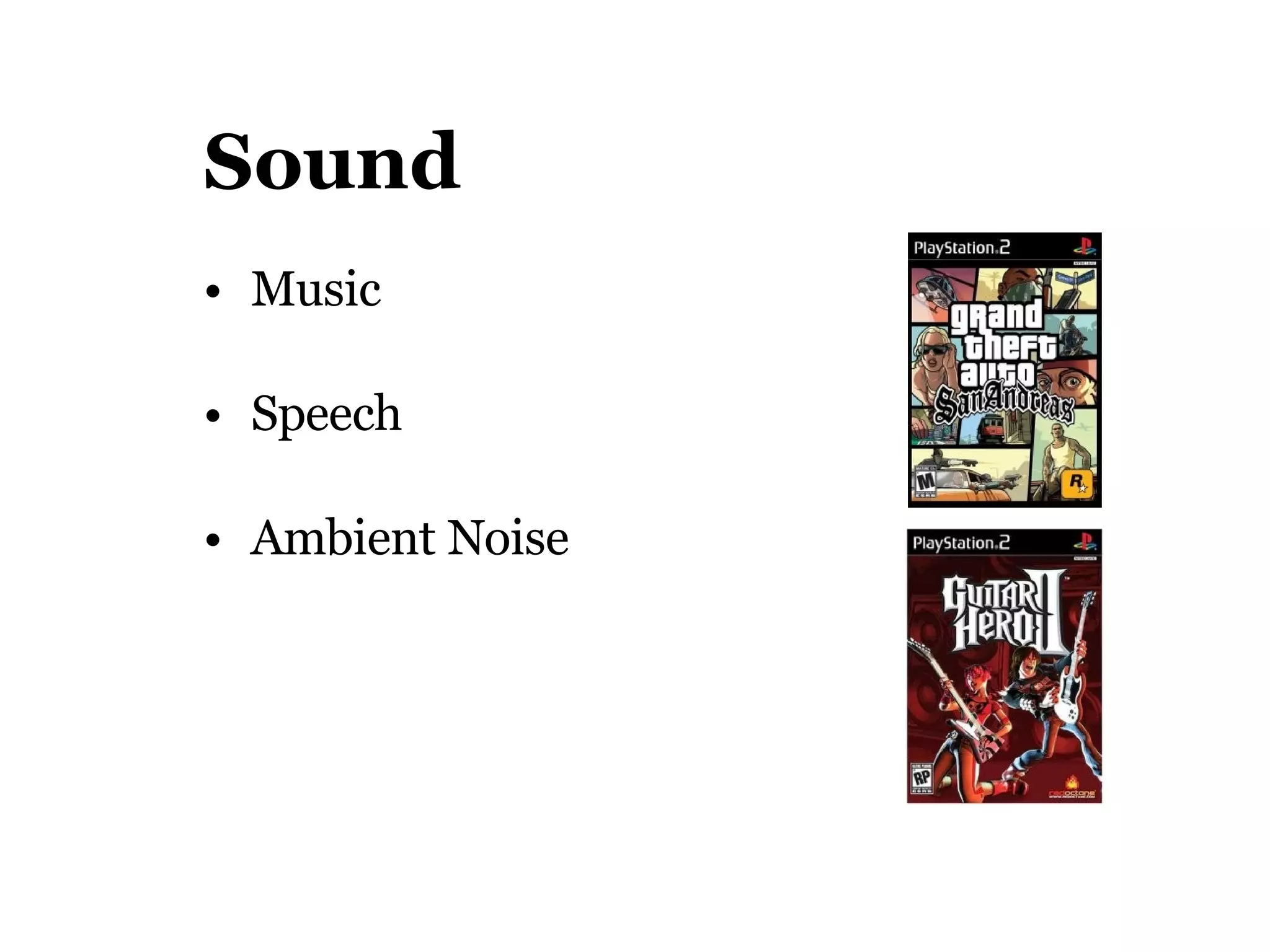 Sound Music Speech Ambient Noise 