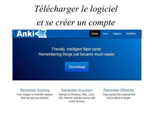 Télécharger le logiciel
et se créer un compte
 