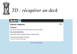 TD : récupérer un deck
 