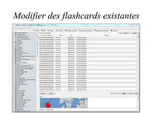Modifier des flashcards existantes
 